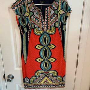 Laundry by Shelli Segal Colorful Striped Dress. Size small